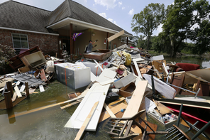 Debris from Louisiana flooding